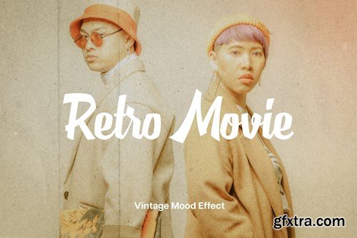 Retro Movie Overlay Photo Effect EYFJEXA