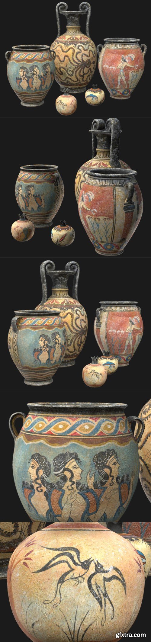 Minoan Pottery 3D Model