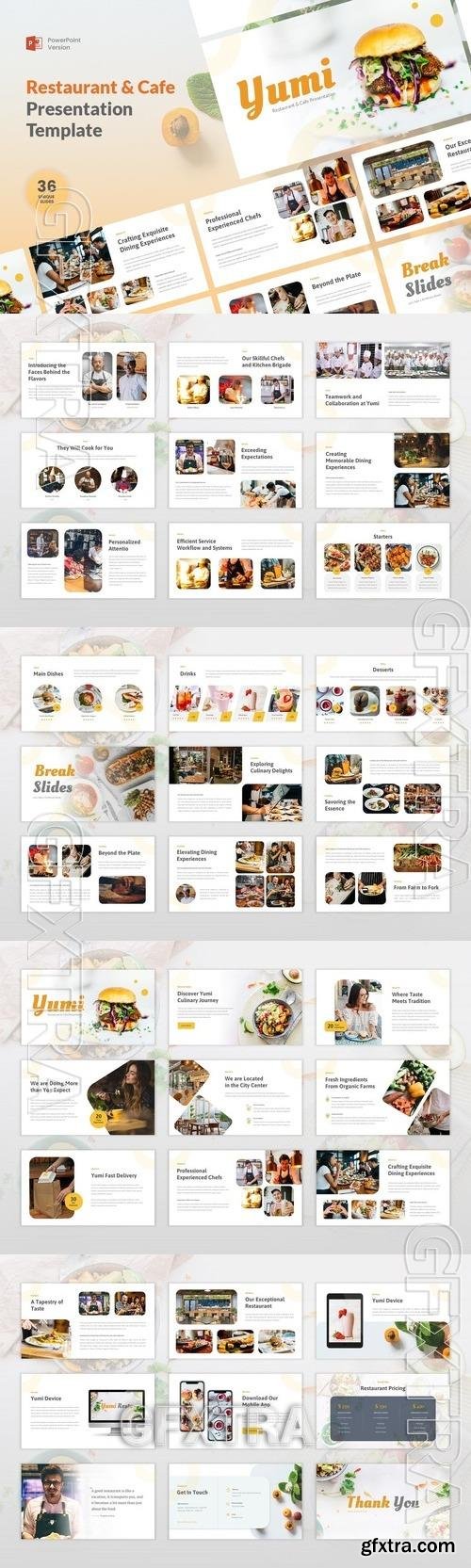 Yumy - Restaurant and Cafe PowerPoint, Keynote and Google Slides Template