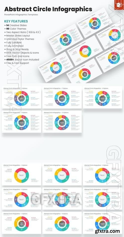 Abstract Circle Infographics PowerPoint templates VS3MZXU