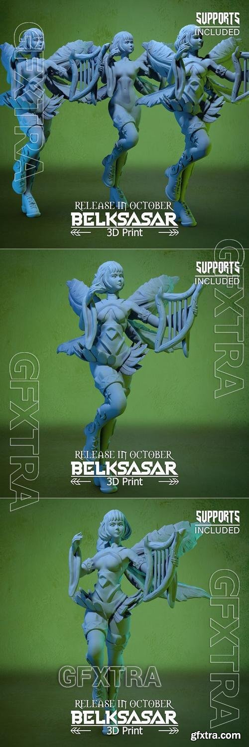 Belksasar - Fairy Bard Normal Topless And Nude – 3D Print Model