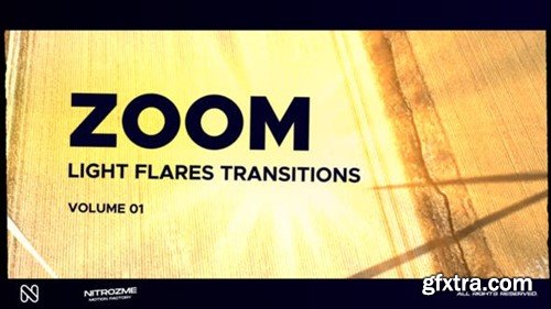 Videohive Light Flares Zoom Transitions Vol. 01 47223972