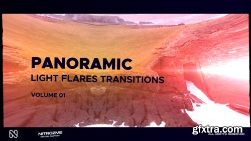 Videohive Light Flares Panoramic Transitions Vol. 01 47223849