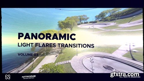 Videohive Light Flares Panoramic Transitions Vol. 03 47223852