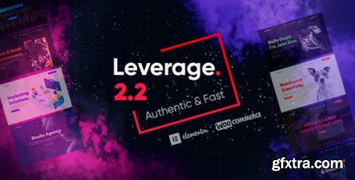 Themeforest - Leverage - Agency and Portfolio WordPress Theme 26643749 v2.2.3 - Nulled