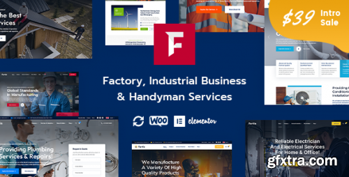 Themeforest - Fortis - Factory Industrial Business & Handyman Services WordPress Theme 45937419 v1.0.0 - Nulled