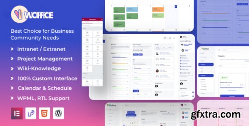 Themeforest - Woffice - Intranet, Extranet & Project Management WordPress Theme 11671924 v5.2.0 - Nulled
