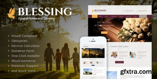 Themeforest - Blessing | Funeral Home Services & Cremation Parlor WordPress Theme 11675707 v3.2.8 - Nulled
