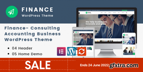 Themeforest - Finance - Consulting, Accounting WordPress Theme 19444449 v1.4.7 - Nulled
