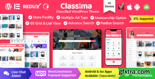 Themeforest - Classima – Classified Ads WordPress Theme 24494997 v2.2.13 - Nulled