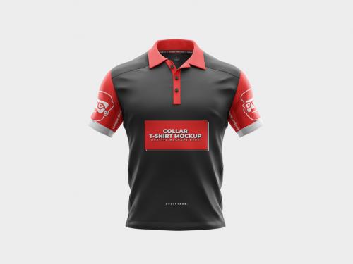 Team Collar Jersey T-Shirt Mockup 573492470