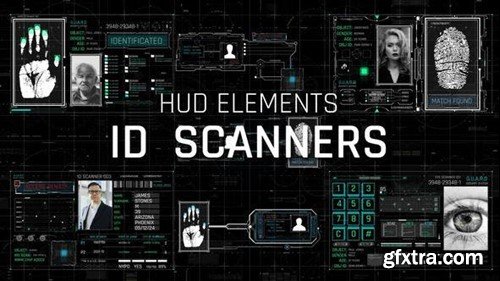Videohive HUD Elements ID Scanners 46022818