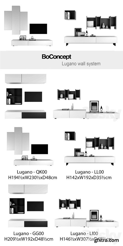 BoConcept Lugano wall system | Set 2