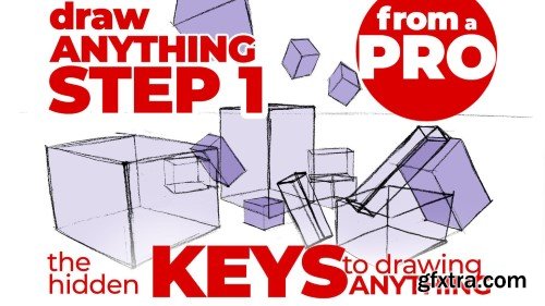 BOXES: The HIDDEN KEYS to drawing anything well. Learn to represent 3D space and structure in 2D.