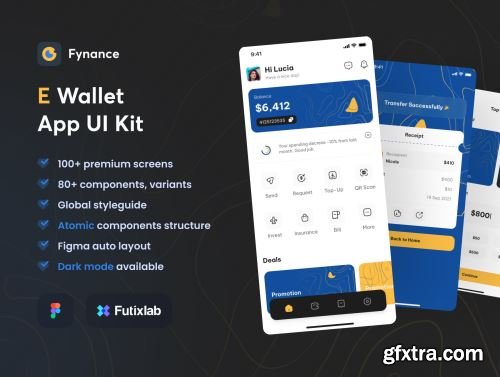 Fynance - Wallet App UI KIT Ui8.net