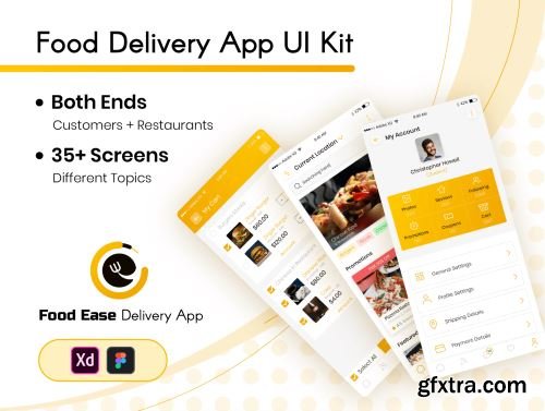 Food Ease Delivery App Ui8.net