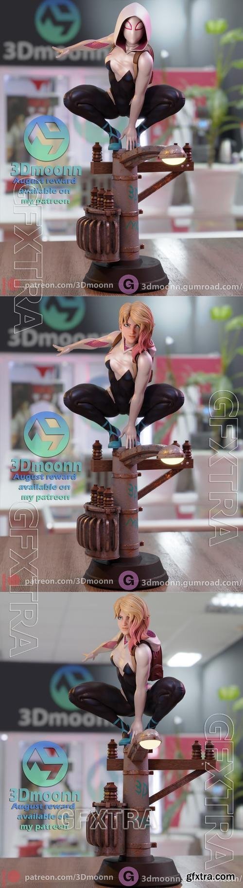 3Dmoonn - Spider Gwen – 3D Print Model