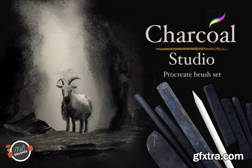 Charcoal Studio Procreate Brushes A4DS38E