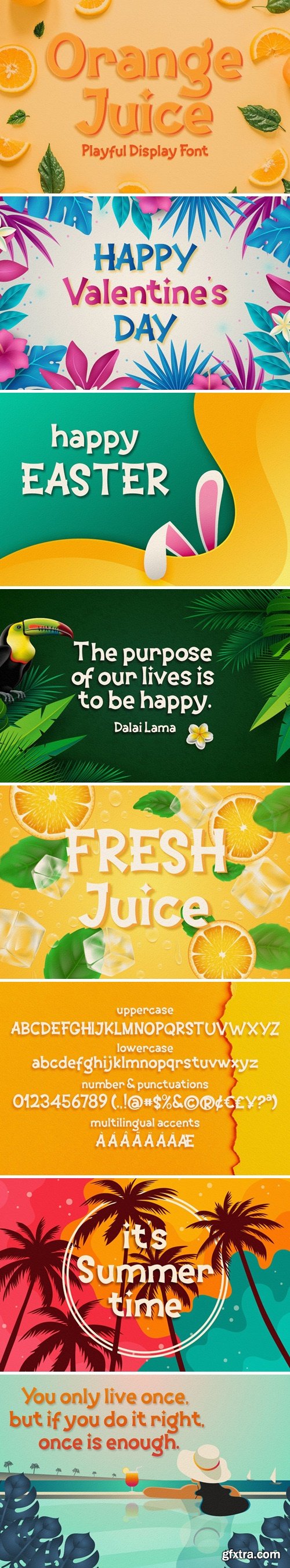 Orange Juice | Display Font