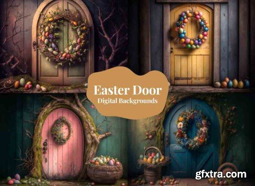 Easter Doorway Fine Art Digital Backgrounds