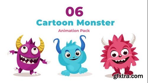 Videohive 2d Animated Cartoon Monster Scene 47280771