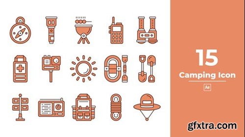 Videohive Camping Icon After Effects 46391465