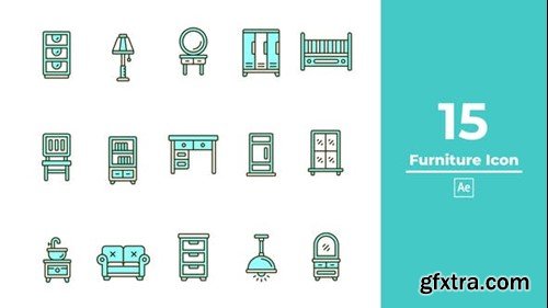 Videohive Furniture Icon After Effect 46435406