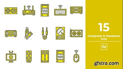 Videohive Computer & Hardware Icon After Effect 46104379