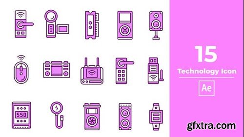 Videohive Technology Icon After Effect 46011837