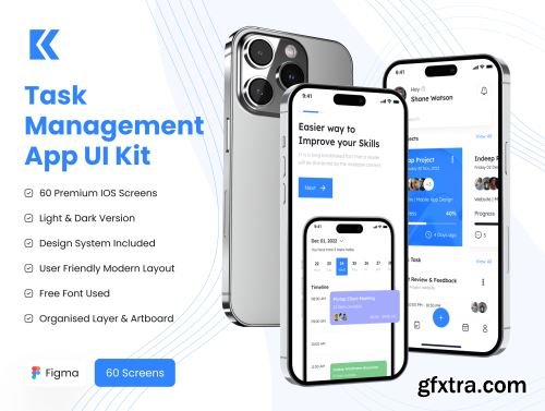Task Management App UI Kit Ui8.net