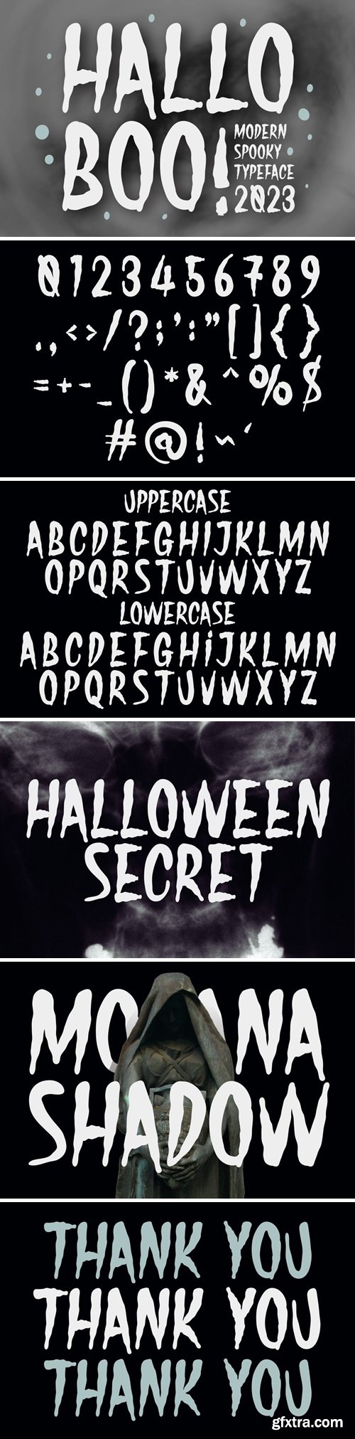 Hallo Boo - Modern Spooky Typeface