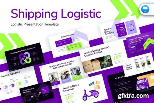 Shipping Logistic Keynote Template 9FGJA7T