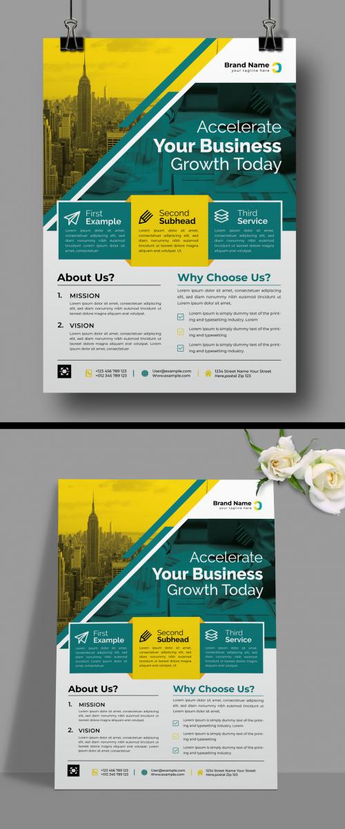Business Growth Flyer Design Template 579991280