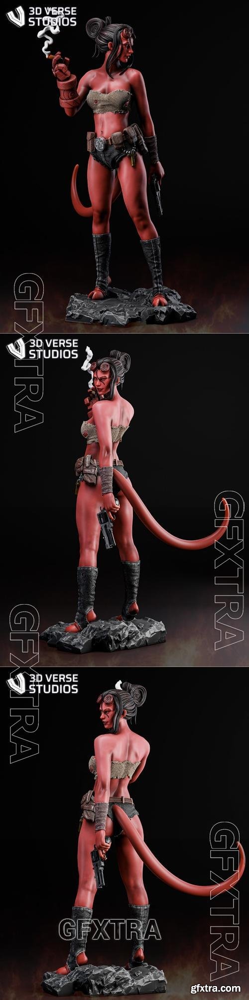 Verse Studios - Hellgirl – 3D Print Model