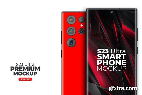 S23 Ultra Smartphone App Promo Mock-up PSD v03 UGHBWDM