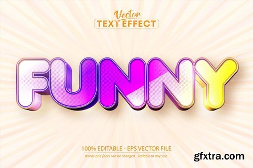 Funny - Editable Text Effect, Colorful Font Style VR24NFJ