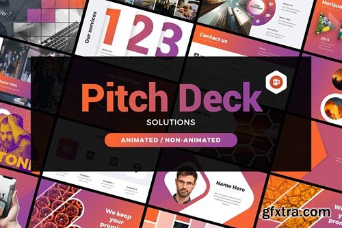 Corporate Pitch Deck Solutions PowerPoint XZ698A4