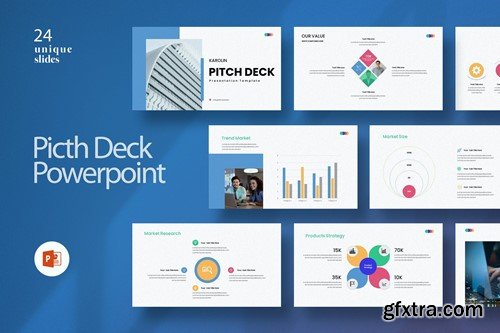 Pitch Deck PowerPoint Presentation Template W6PS84M