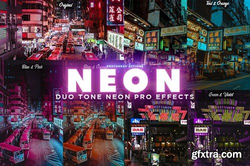 NEON PRO Photoshop Actions DC7THRP