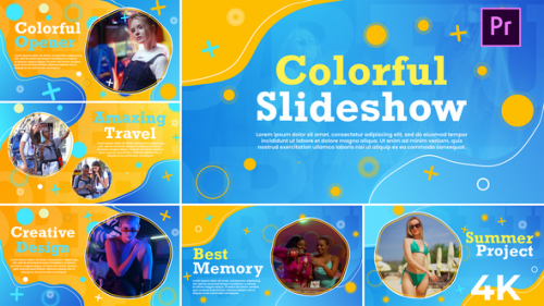 Videohive - Colorful Slideshow I MOGRT - 45792526