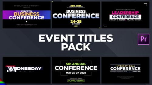 Videohive - Event Titles Pack - 47027483