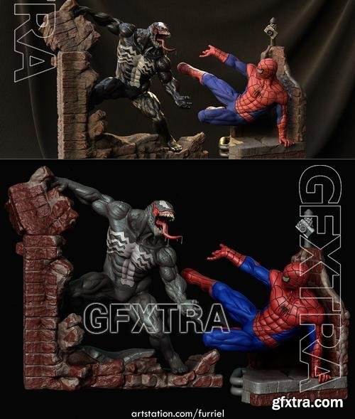 Venom and Spiderman 1994 – 3D Print Model