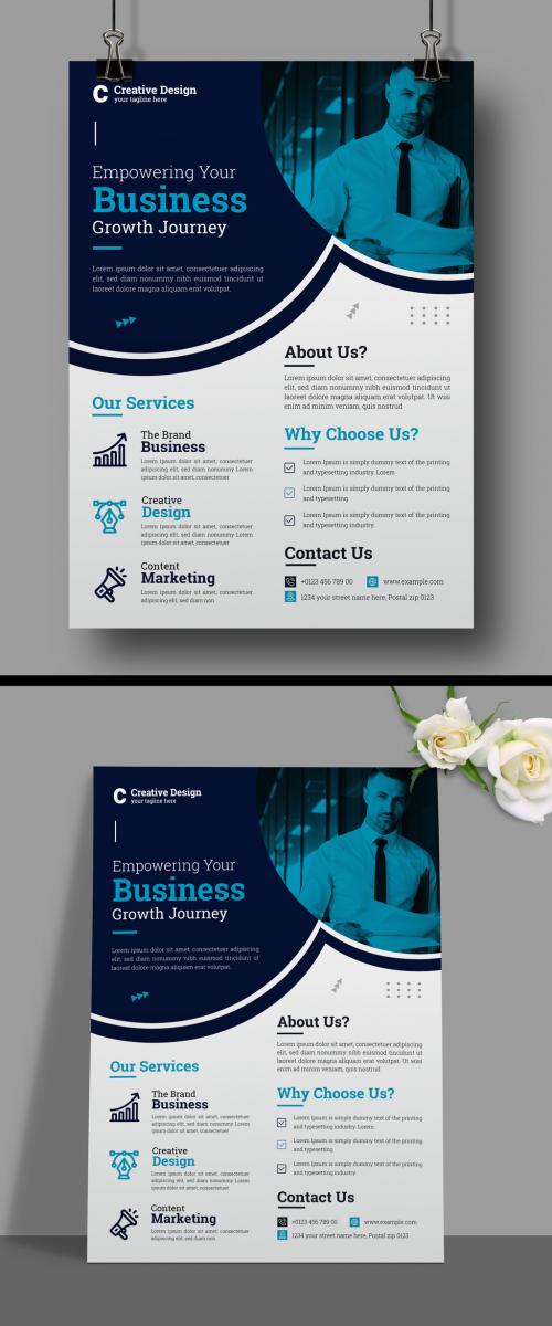 Business Growth Flyer Design Layout Template 580631629