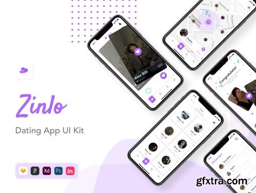 Zinlo - Dating App UI Kit Ui8.net