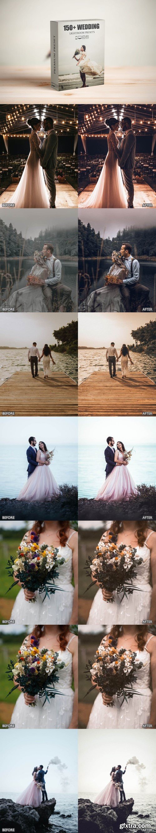 150+ Gorgeous Wedding Presets Pack