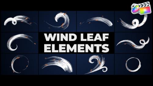 Videohive - Wind Leaf Elements | FCPX - 47381813