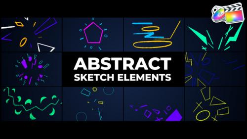 Videohive - Abstract Sketch Elements | FCPX - 47381904