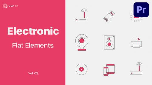Videohive - Electronics Icons for Premiere Pro Vol. 02 - 47385950