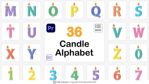 Videohive - Candle Alphabet For Premiere Pro - 47344289