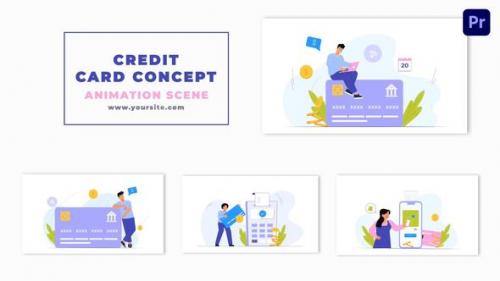 Videohive - Credit Card Payment Character Animation Scene - 47354242